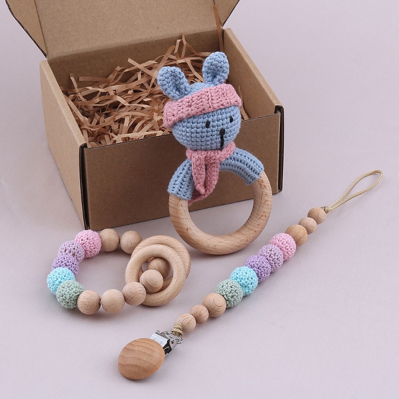 Mary Mainan Gelang Teether Bayi Bahan Kayu