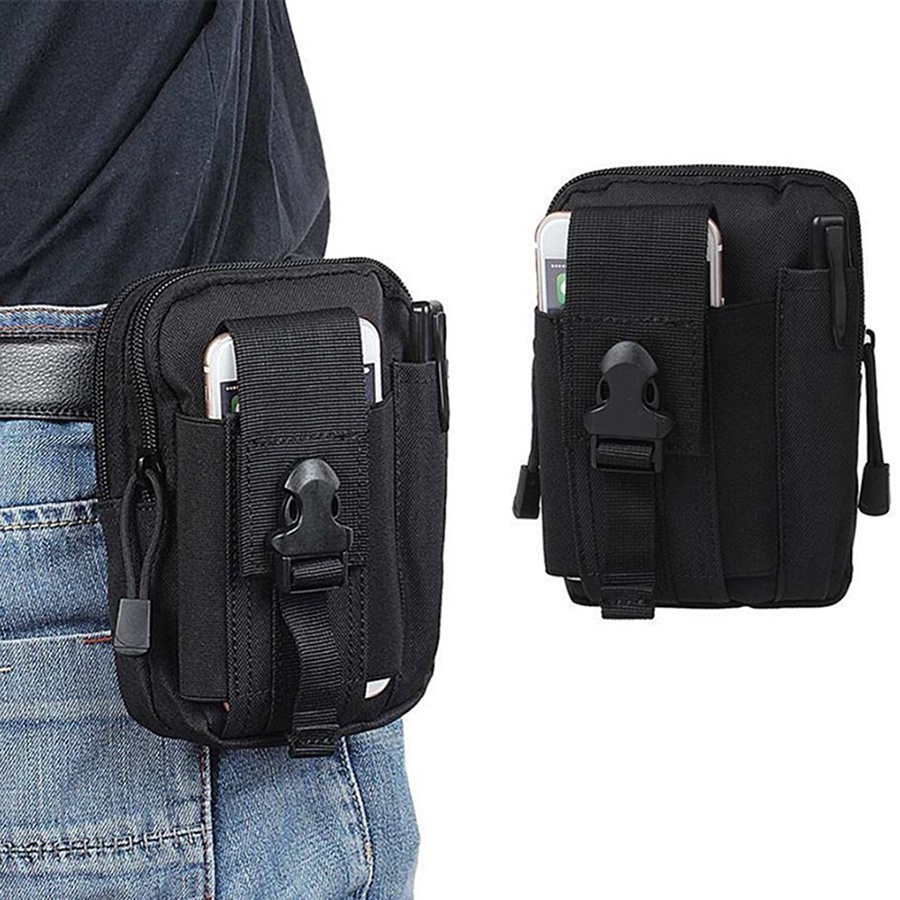 Tas Pinggang Hp Pria Import Waistbag Tactical Waist Bag Army Tas Hp Mini Multifungsi