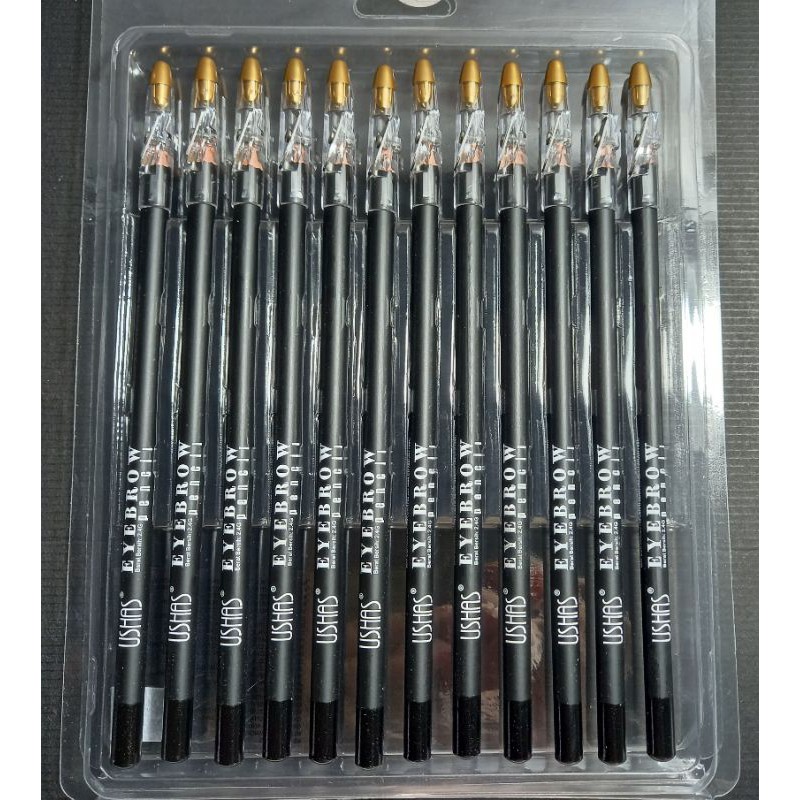 EYEBROW PENSIL ALIS USHAS PANJANG + SERUTAN  PER PCS [BPOM]