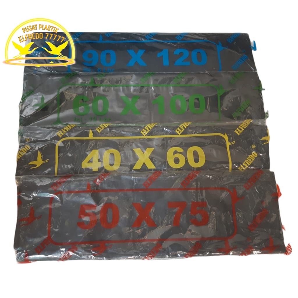 TERBARU KANTONG PLASTIK SAMPAH TRASH BAG UKURAN 90X120 60X100 50X75 40X60