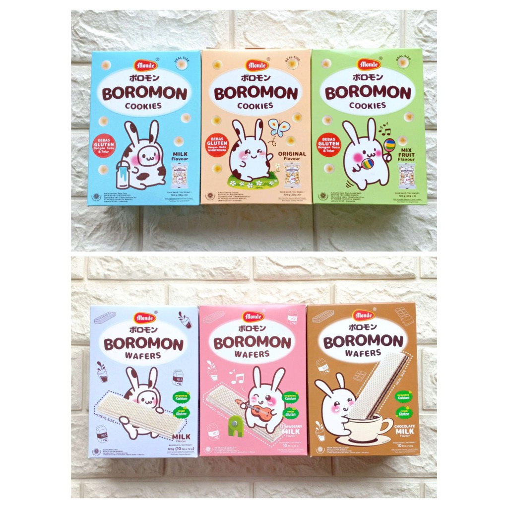 

Monde Boromon Cookies Cookie Wafers 120gr Original Milk Susu Wafer Kukis Kentang Snack Cemilan Anak