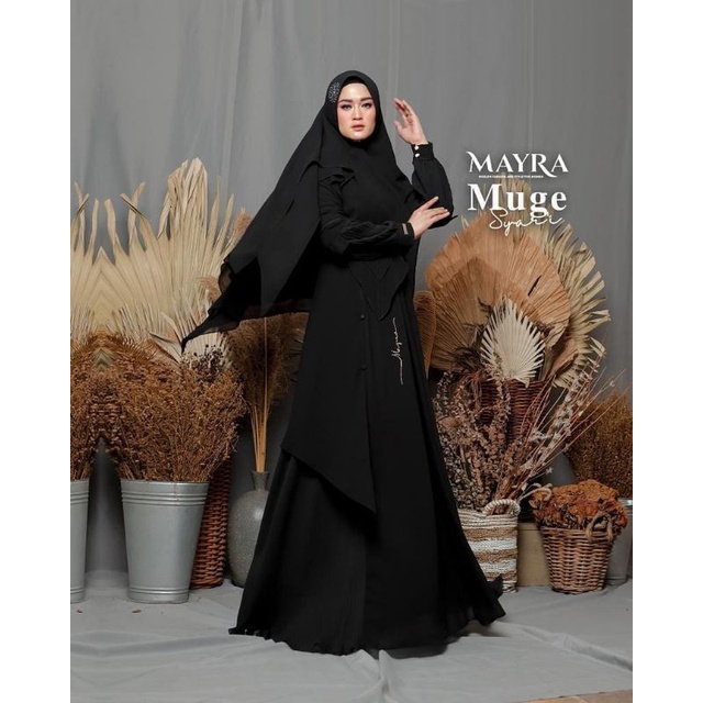Muge syari plisket terbaru original mayra