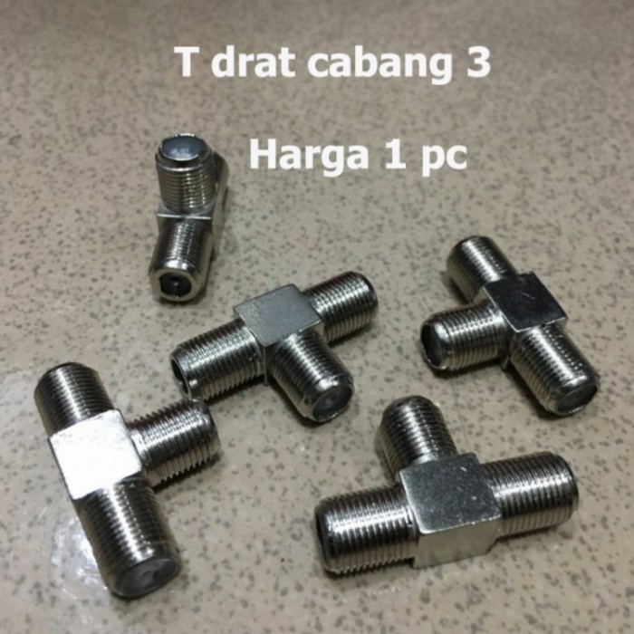 Spliter T antena drat / T drat antena / sambungan T antena / T cabang