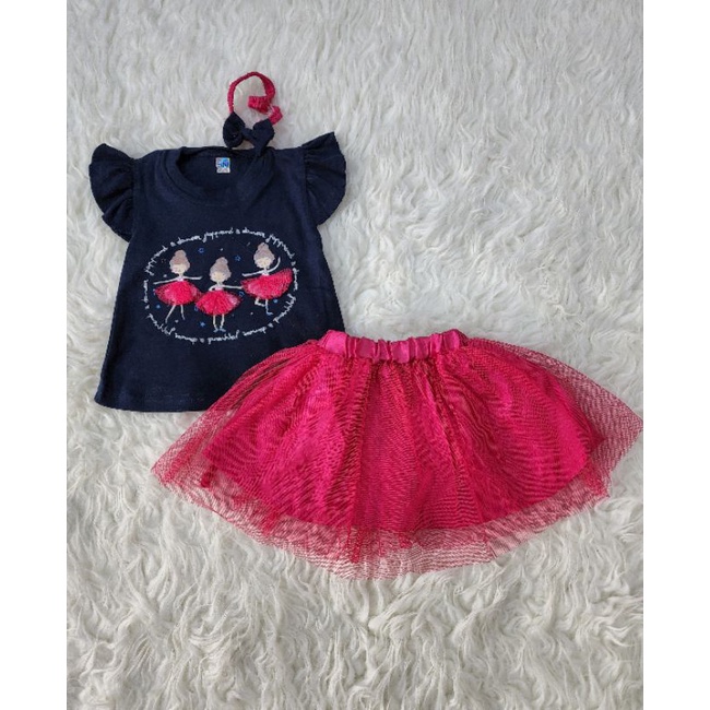 sofiebabyshop set atasan tutu + bandana