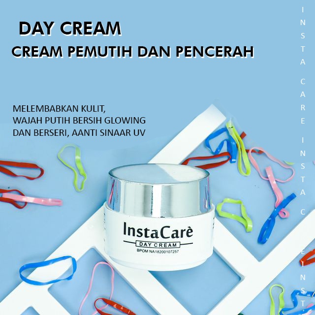 InstaCare cream siang -cream glowing paling ampuh_pemutih_wajah glowing bpom siang malam penghilang 