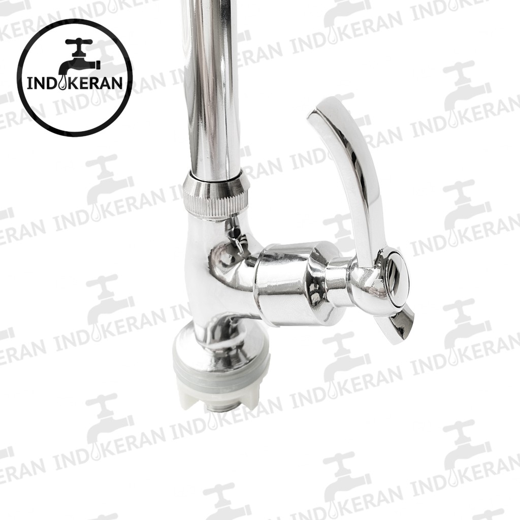 INDOKERAN - Kran Angsa Dapur Cuci Piring Chrome - 1/2 Inch - High Quality