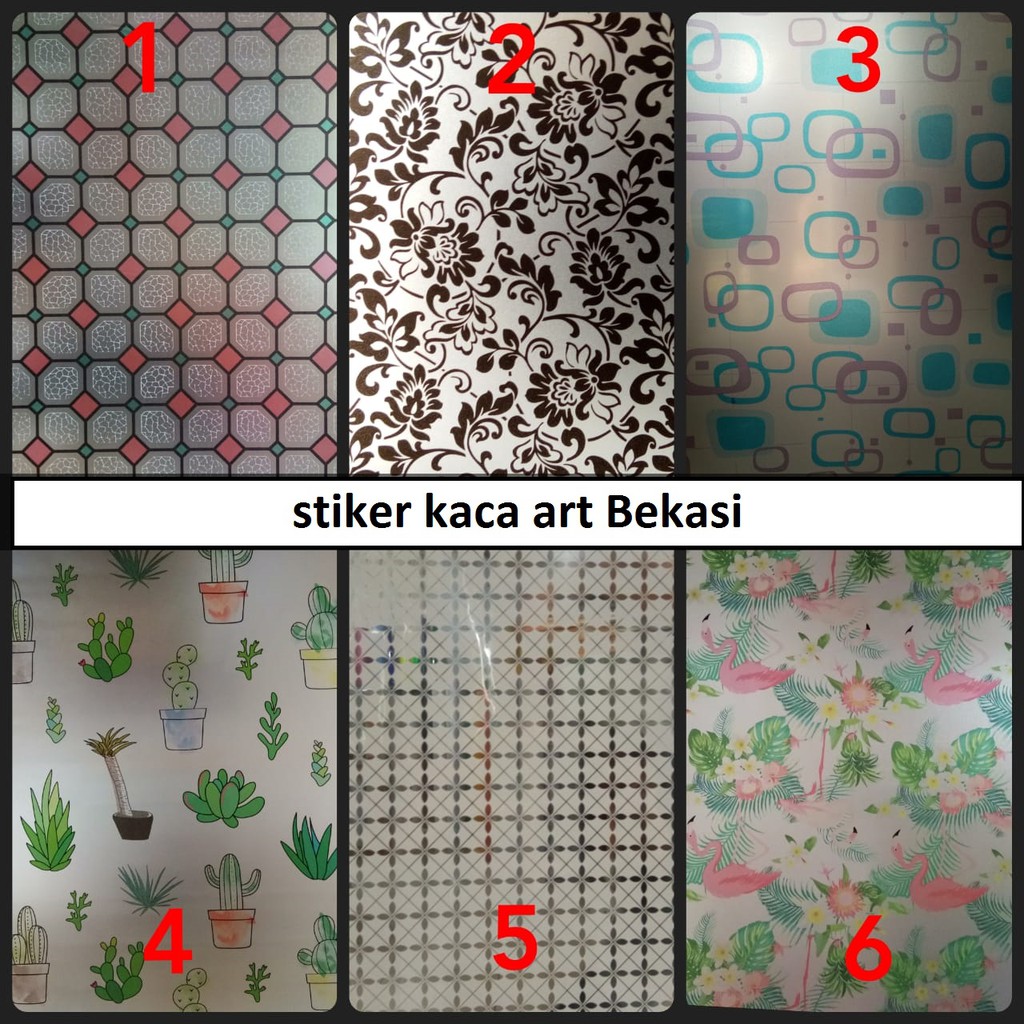 STIKER KACA/STICKER KACA MOTIF /STICKER KACA RUMAH TERBARU