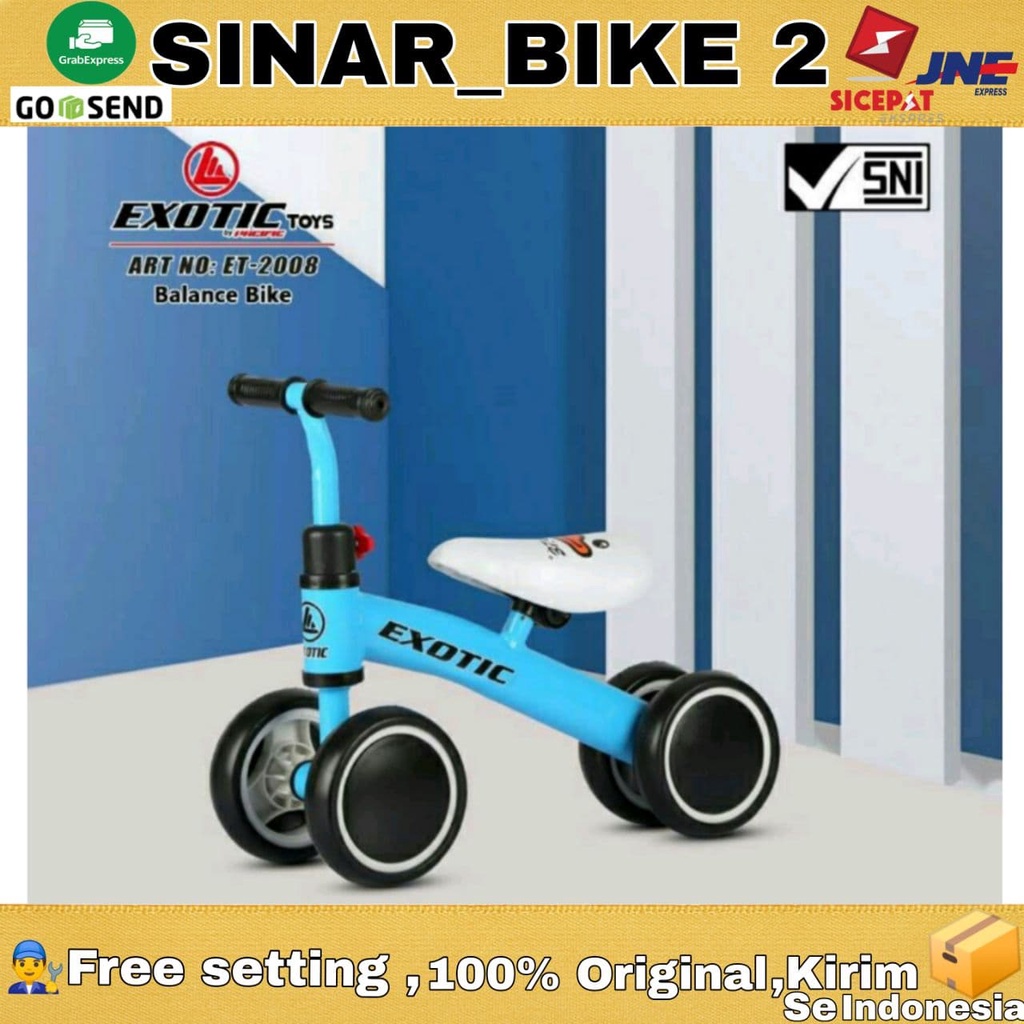 Balance Bike Sepeda Keseimbangan Anak KIDZU &amp; ET 2008