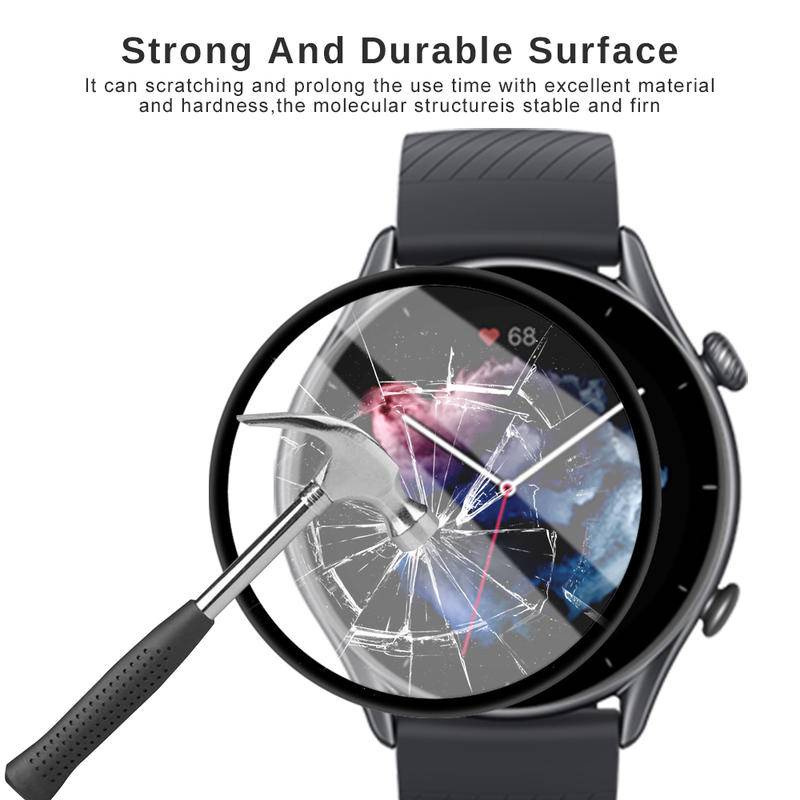 1-3pcs film Pelindung Layar Tempered Glass Untuk Smartwatch huami Amazfit GTR 3 Pro