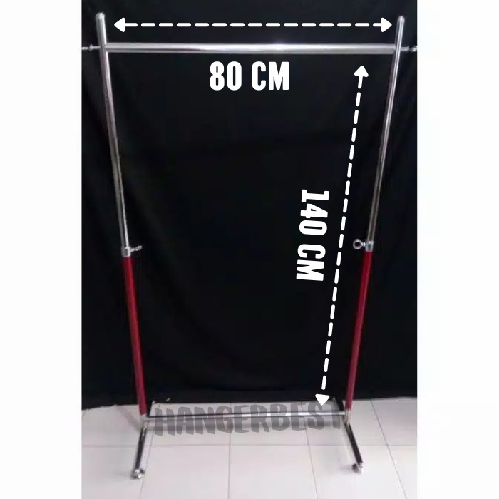 Gawang baju 80 cm /Gawang Baju 80 cm Gawang Gantungan Hanger Baju 80 cm /Hanger Gawang Baju Palang bulat ukuran 80 cm