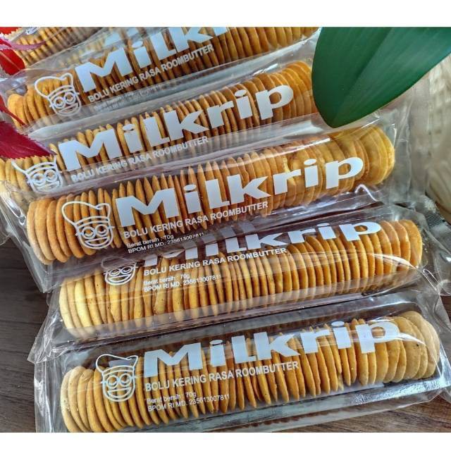 Milkrip Bolu Kering Rasa Roombutter 70 gr Kue Jadul