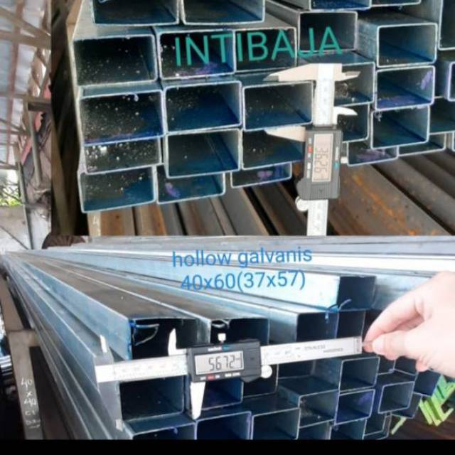 BESI HOLLOW GALVANIS 40x80x2,0mm x 6meter FULL (HOLLO/HOLO galvanis)