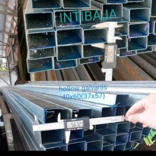 BESI HOLLOW GALVANIS 40x60x2 0mm x 6meter FULL HOLLO HOLO BESI HOLLOW GALVANIS 40x60x2 0mm x 6meter FULL HOLLO HOLO
