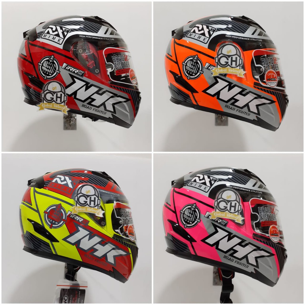 HELM NHK RX9 RACER X NHK RX-9 RACER X NHK RX NINE FLAT VISOR NHK FULLFACE