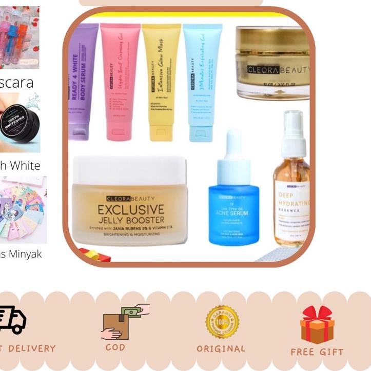 9.9✔️CLEORA BEAUTY SKINCARE BPOM ORIGINAL | CLEORA JELLY BOOSTER | DEEP HYDRATING | CLEORA BODY SERU
