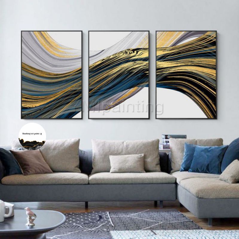 

lukisan abstrak minimalis 3 pcs