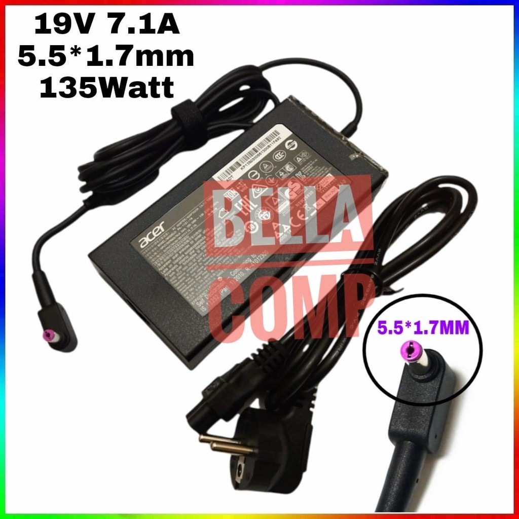 Adaptor Charger Laptop Acer 19V 7.1A 5517 Z5770 Z5771 Z5772 5525 nitro V15 V17 AZ5771 UR30P UR31P