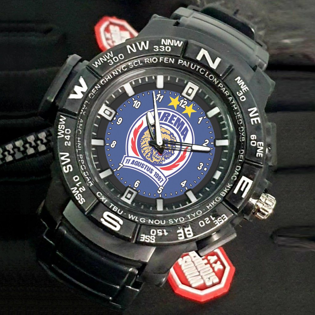 (EXCLUSIVE) Jam Tangan AREMA PC motif 5 Sport Bagus