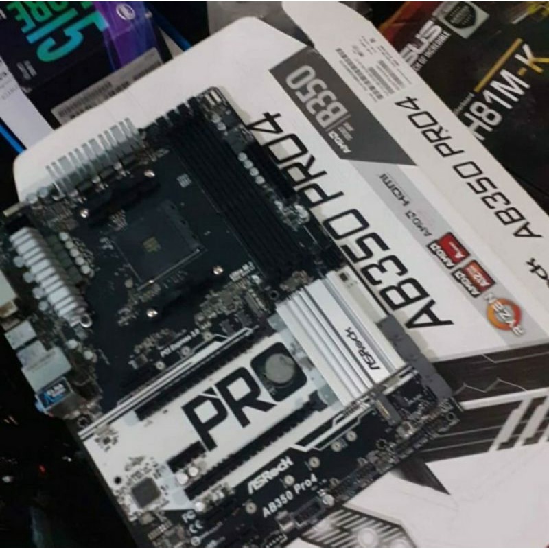 Asrock AB350 Pro4 AM4 Motherboard for Ryzen AMD