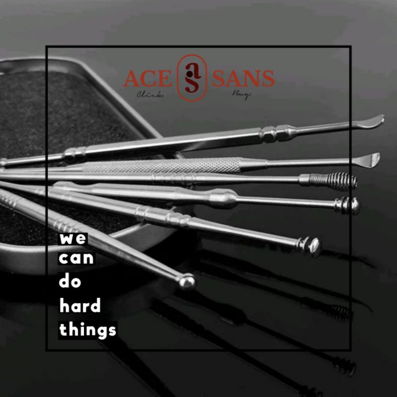 Pembersih Telinga Korek Kuping 6 Pcs BA35 I Pembersih Telinga I Alat Medis I Cotton Bud I Ear Wax