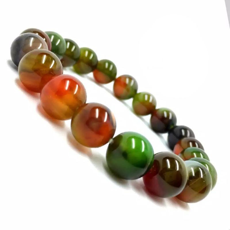 [BAYAR DIRUMAH] Gelang batu akik edong panca warna asli 100%