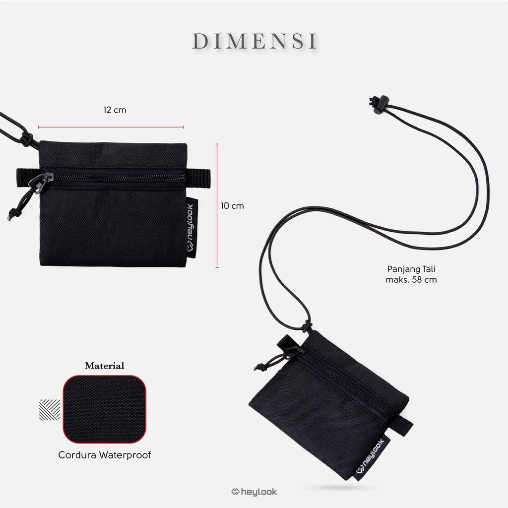 HEYLOOK Project -  Sling Pouch KYOTO Pouch Mini Wallet Neckbag Dompet Kartu Dompet Koinn Sling Bag Pouch