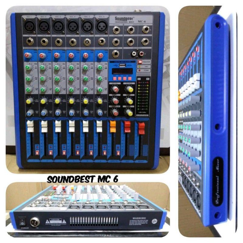 Mixer Soundbest mc6 mixer 6 channel original Soundbest mc6
