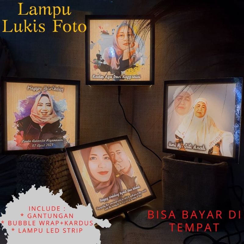[BISA BAYAR DI TEMPAT] Lampu Led Custom Aesthetic Foto Untuk Kamar Tidur dan Dekorasi