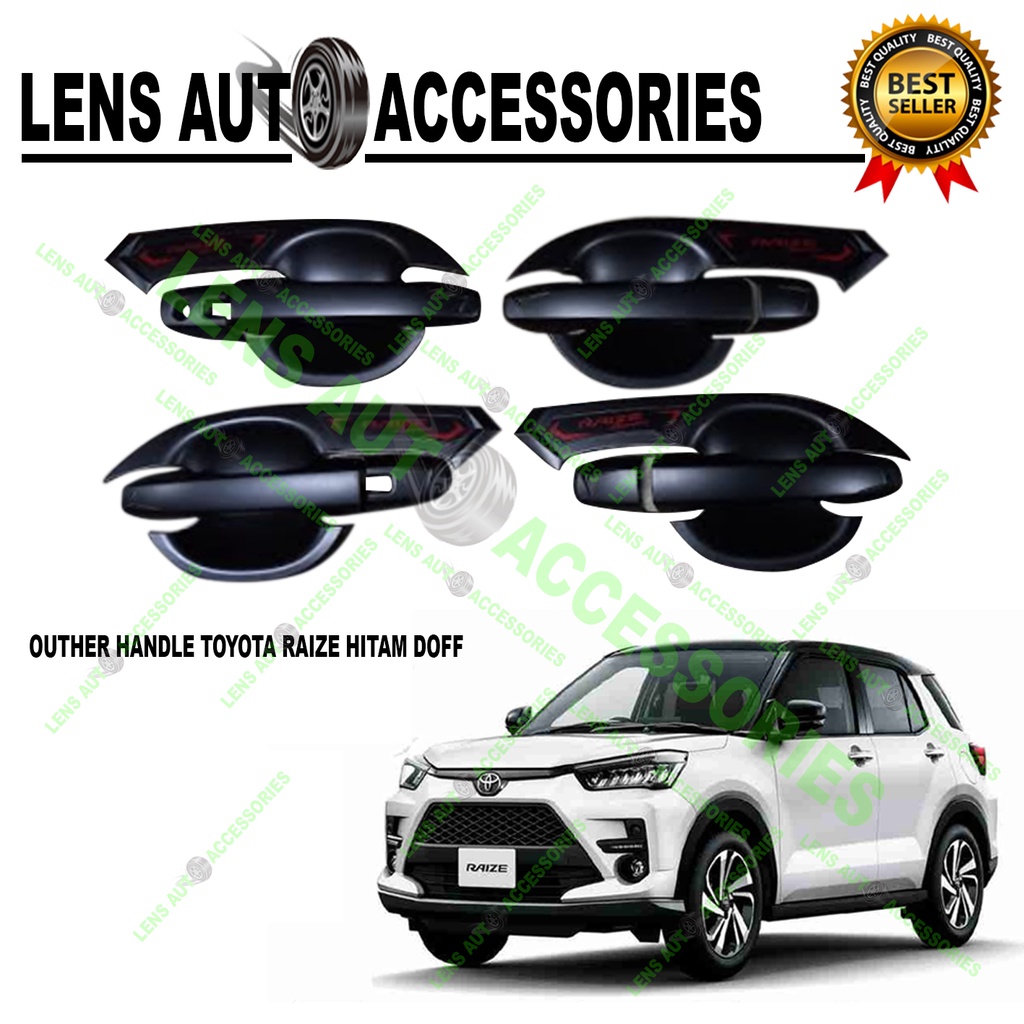 OUTHER HANDLE TOYOTA RAIZE HITAM DOFF - RUMAH & HANDLE TOTOTA RAIZE
