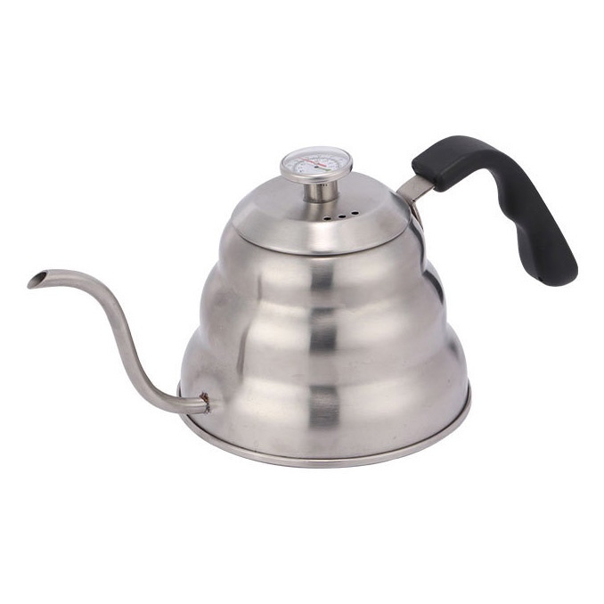 Teko Thermometer 1000ML Leher Angsa Kettle V60 Drip stainless steel