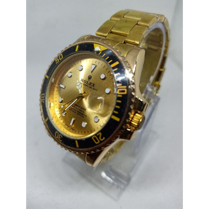 JAM TANGAN PRIA ANTI AIR ROLEX KUNING