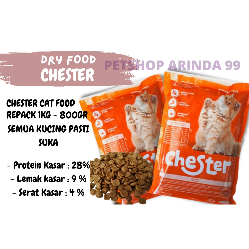 CHESTER Makanan kucing kering / Dry food