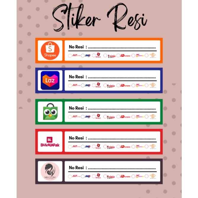 

Stiker Resi | Stiker Pengiriman | Label Resi Custom