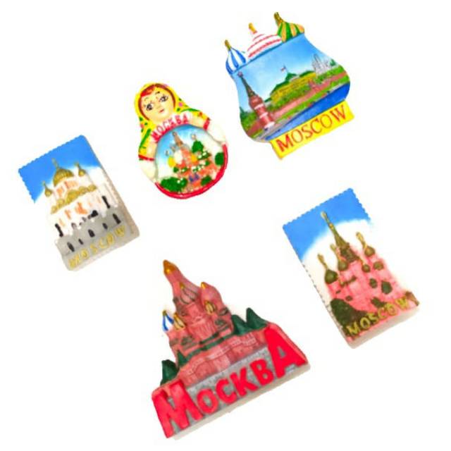 MAGNET KULKAS SOUVENIR NEGARA RUSSIA MOSCOW RUSIA