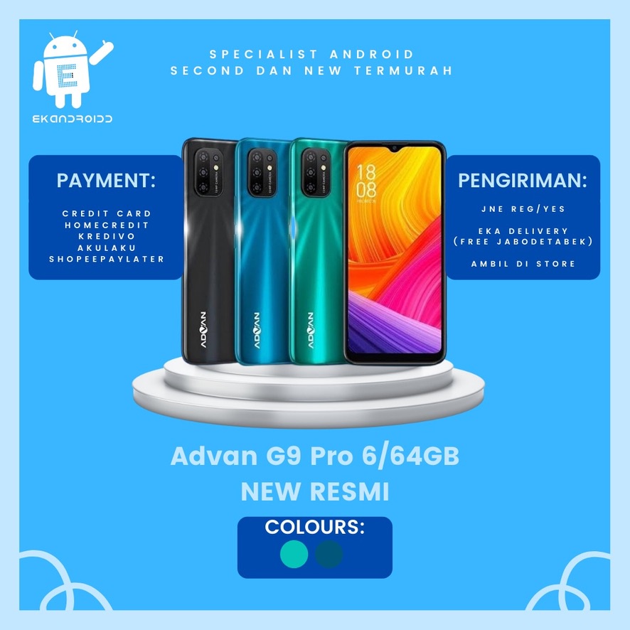 ADVAN G9 PRO 6/64GB NEW RESMI