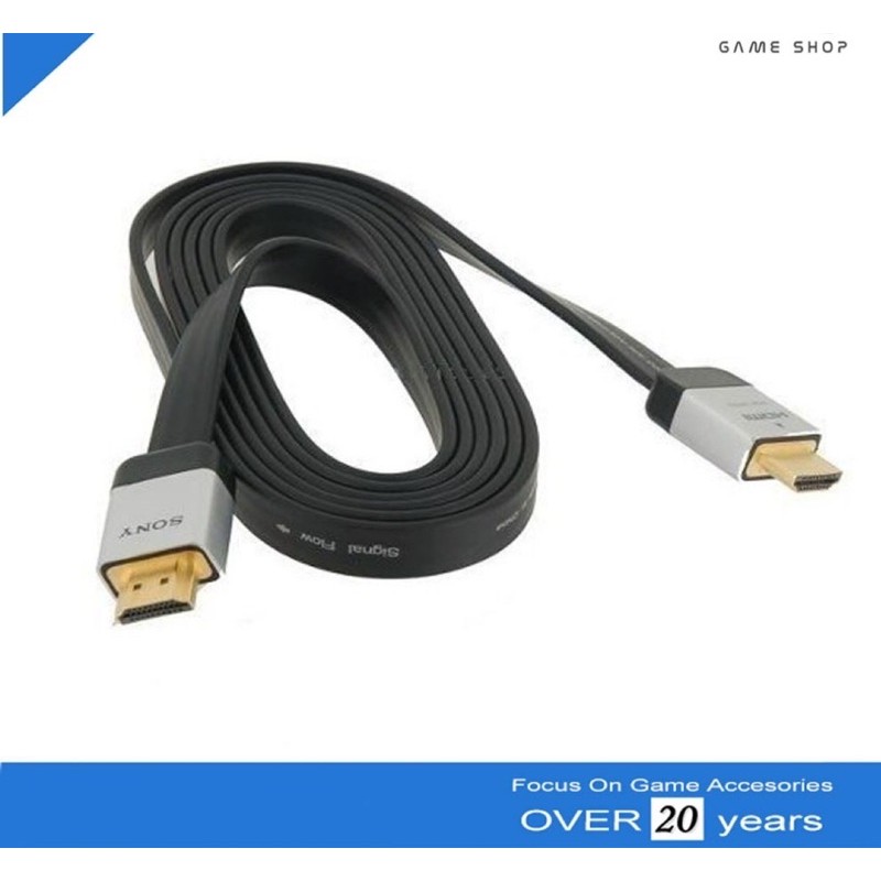 Kabel hdmi sony 3D 2m HD 4K,High speed,Kabel flat,Gold plate,M-M