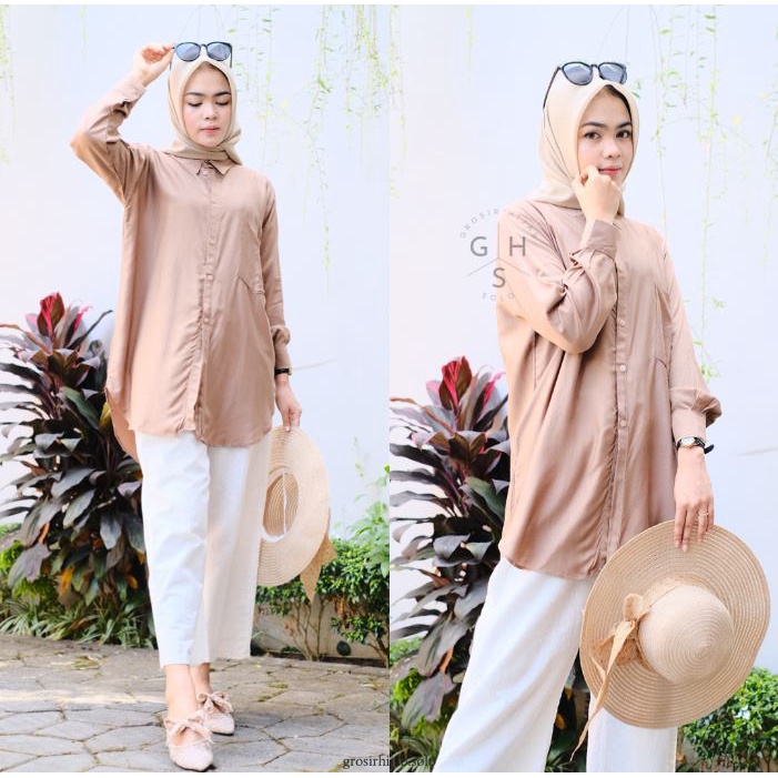 (AMD) TUNIK BLOUSE ALLAYA DAILY BUSUI ATASAN WANITA DRESS RAYON