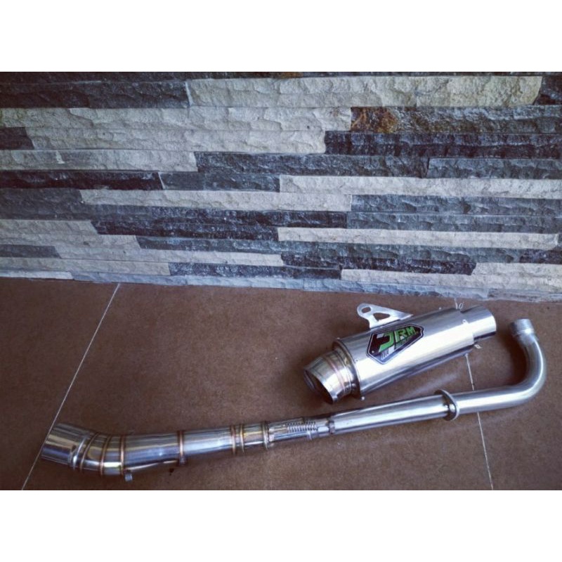 BAYAR DITEMPAT  KNALPOT JRM DRAG SUPRA KNALPOT SUPRA X 125 BEBEK KNALPOT KOLONG JRM RACING