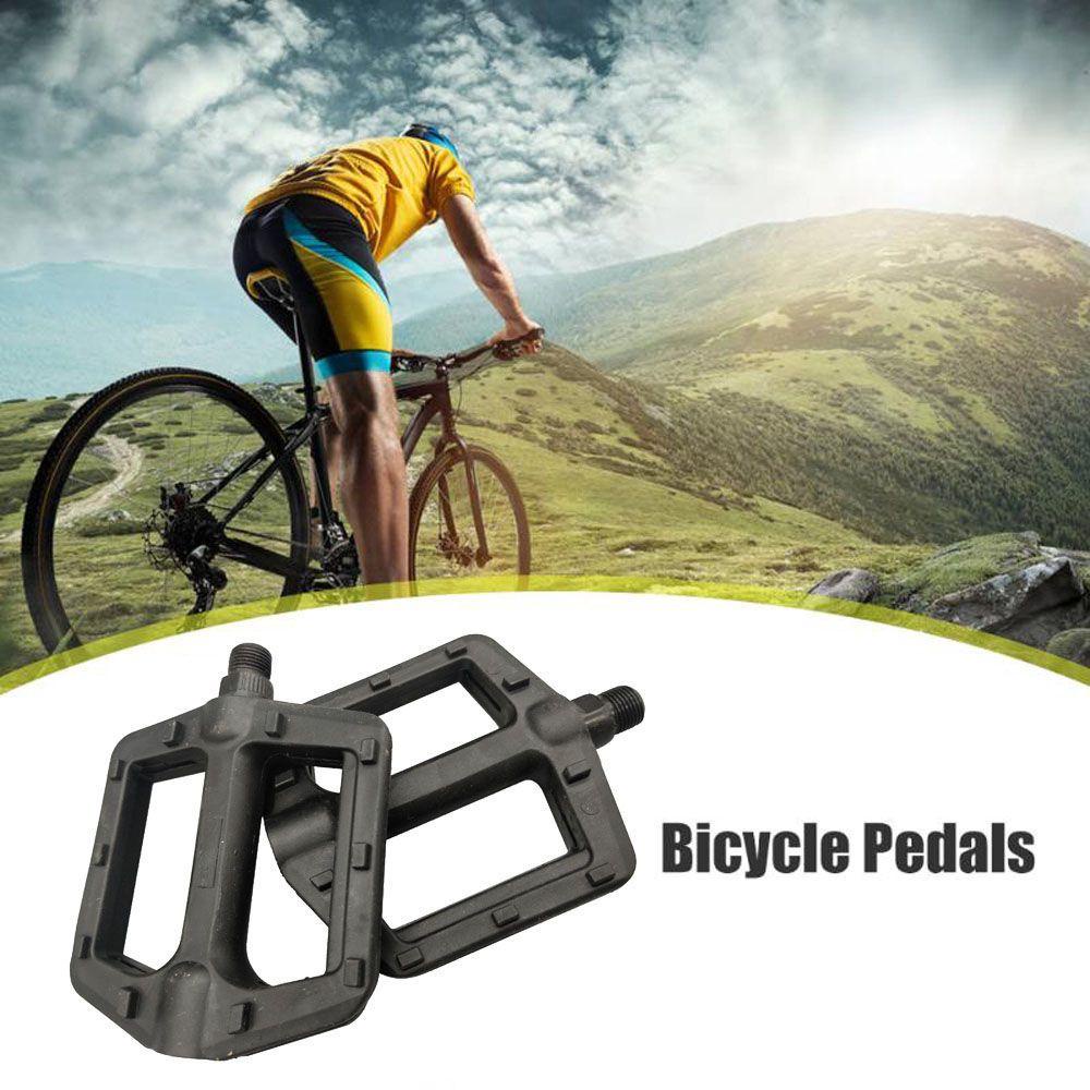 Lanfy Pedal Sepeda 1pasang Jalan Gunung9 /16&quot; Berdiri Bersepeda Non-Slip Aksesoris Sepeda Anti-Slip Berkendara Aksesoris Pedal Lebar