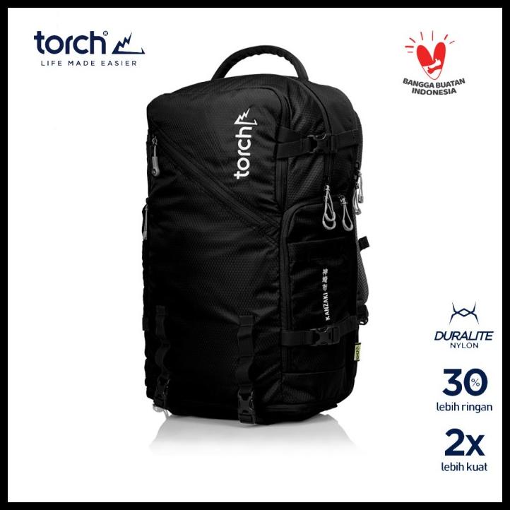 Torch Tas Ransel Travel Kanzaki Hitam 30L