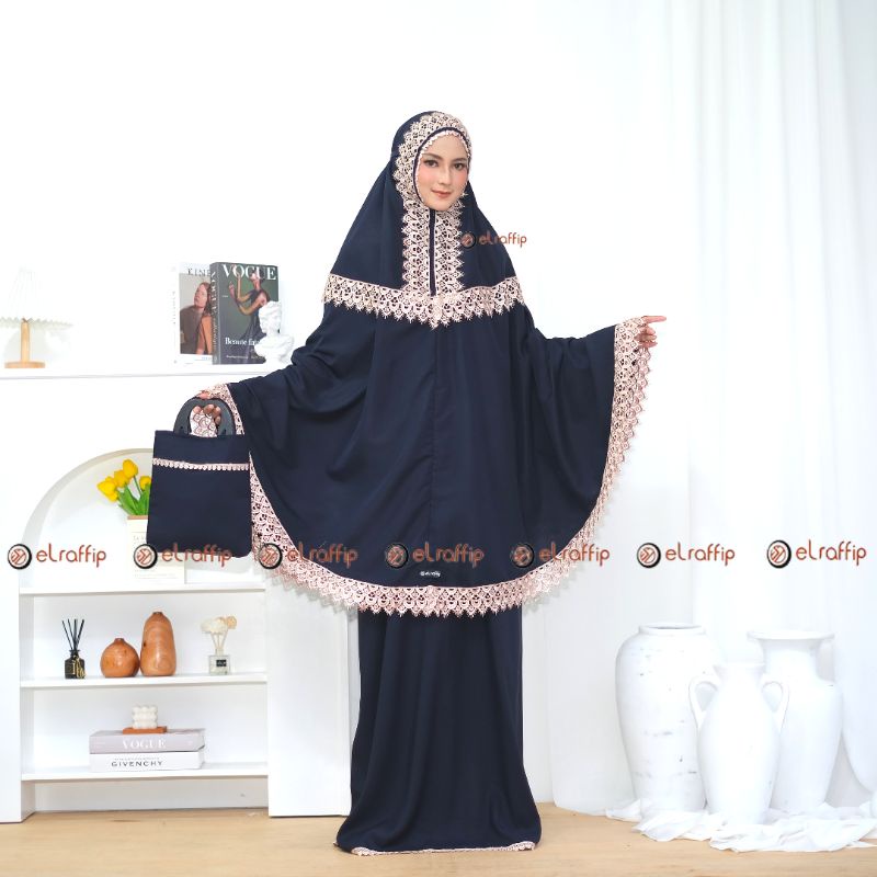 Mukena Dewasa 2 in 1 Katun Renda CasavaSeries