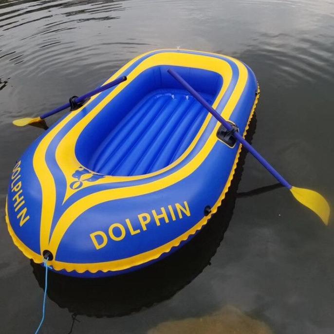 Perahu Karet Besar Pelampung 3 Orang Anak Dewasa Arung Jeram Dayung