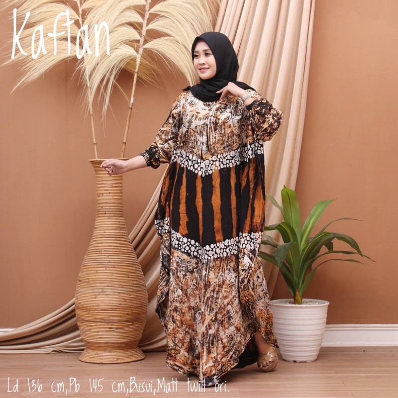 Gamis kaftan jumbo madonga kekinian