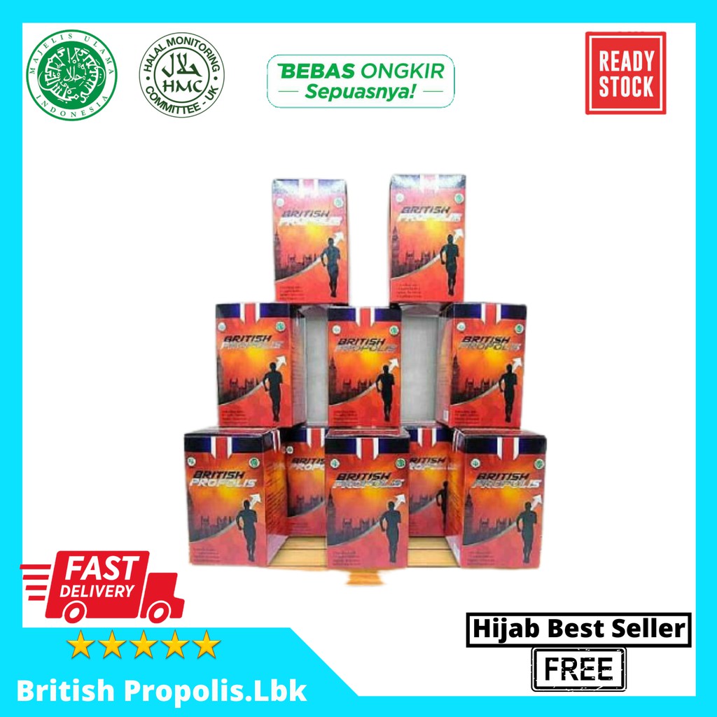 BRITISH PROPOLIS PAKET 10 BOTOL FAMILLY/PAKET 10 BOTOL RESELLER ORIGINAL