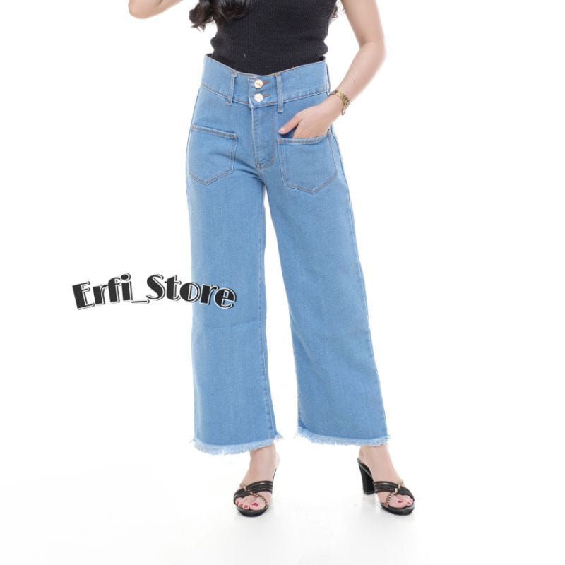 Celana Kulot Rawis 27 - 34 Celana Jeans Wanita