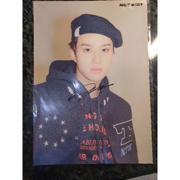 NCT 127 Signed poster Jungwoo Neozone official SMSTORE tanda tangan ttd