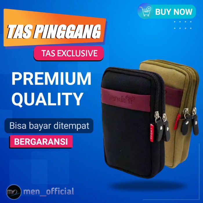 Tas Pinggang Pria Dompet Hp Cowok Bahan Kanvas Canvas Murah Terbaru 498