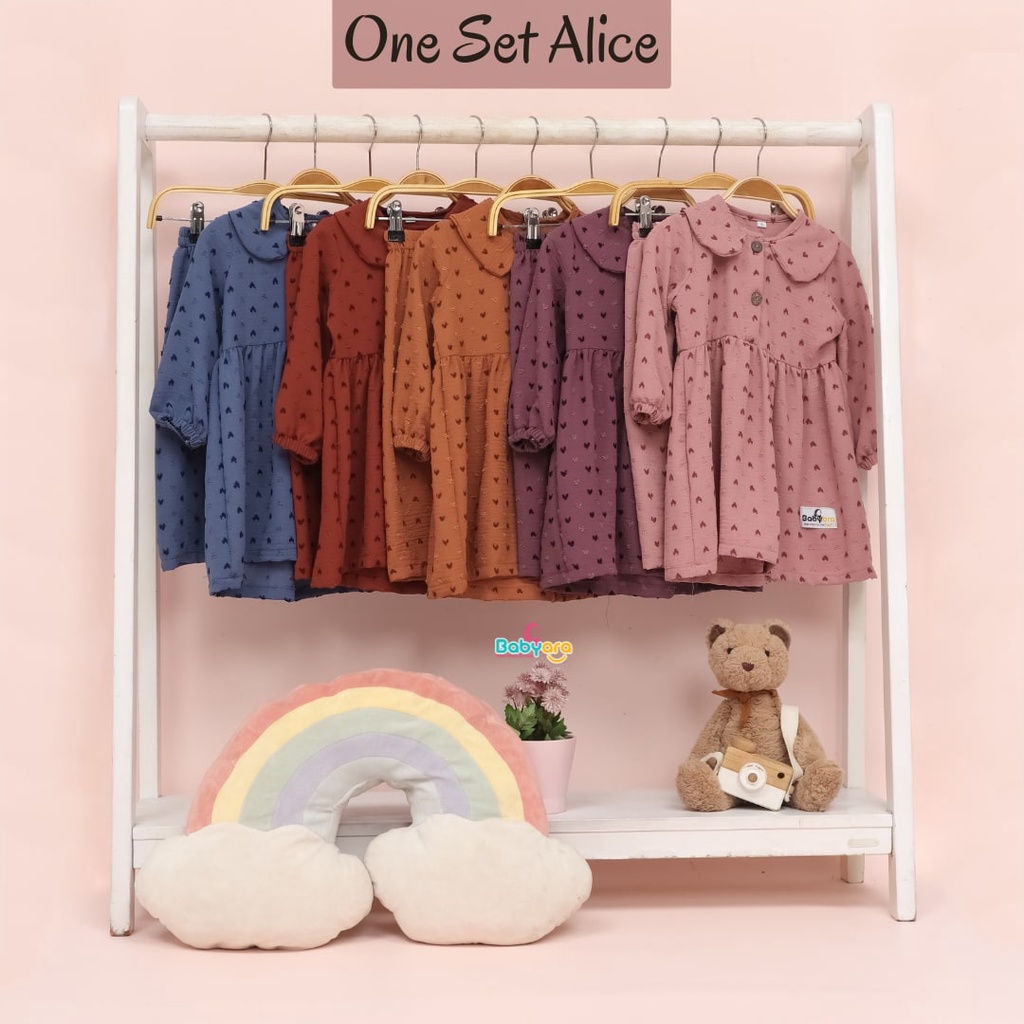 Afsheenastore One Set Alice Setelan Anak Perempuan