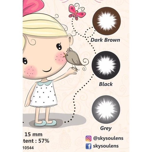 ♧ Softlens Sky Soul Big Eyes Grey ✱