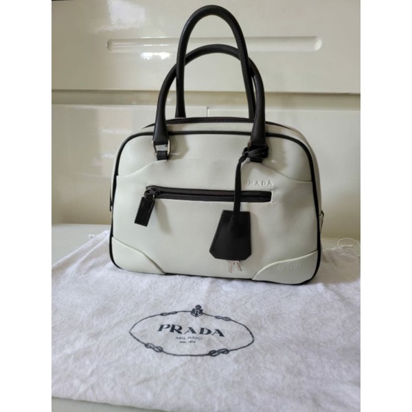 PL Tas Bag Prada Leather Original Authentic